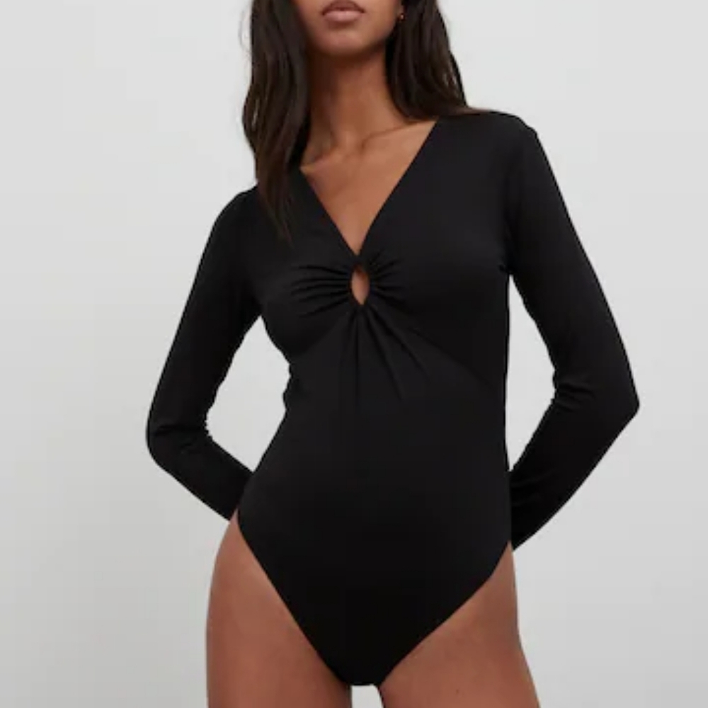 Edited Viva Bodysuit Size 42 (Large) Black